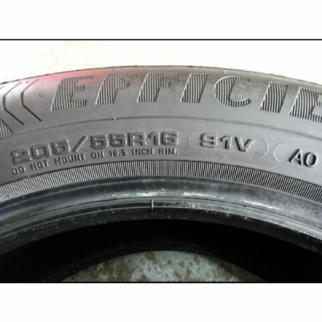 Goodyear(グッドイヤー)の7.5分山グッドイヤーEFFICIENT GRIP 205/55R16中古4本 自動車/バイクの自動車(タイヤ)の商品写真