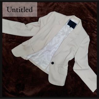 アンタイトル(UNTITLED)のUNTITLED アンタイトル テーラードジャケット レディース ホワイト S(テーラードジャケット)