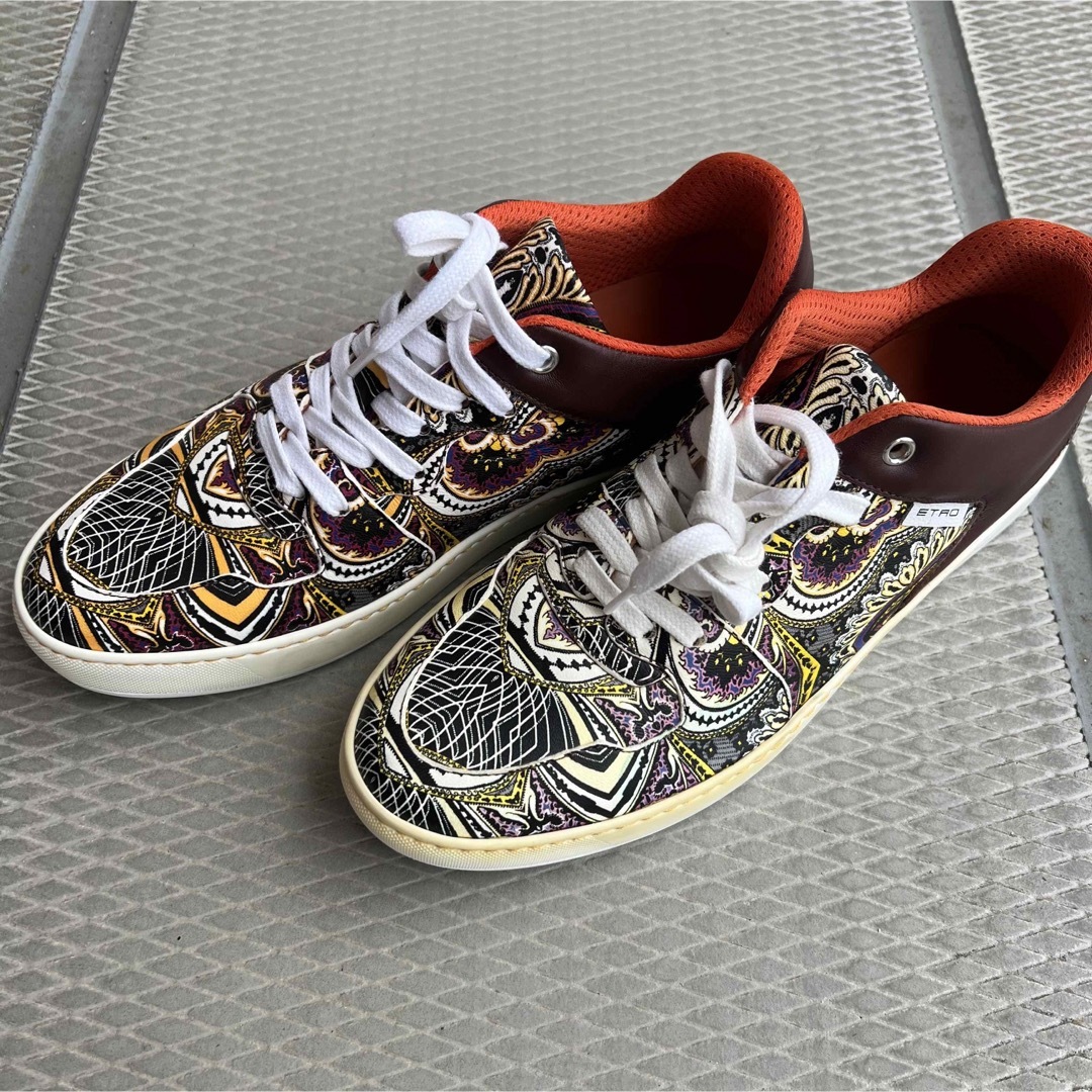 ETRO - 箱付き!ETRO エトロ 24cm スニーカー ペイズリー柄 マルチ
