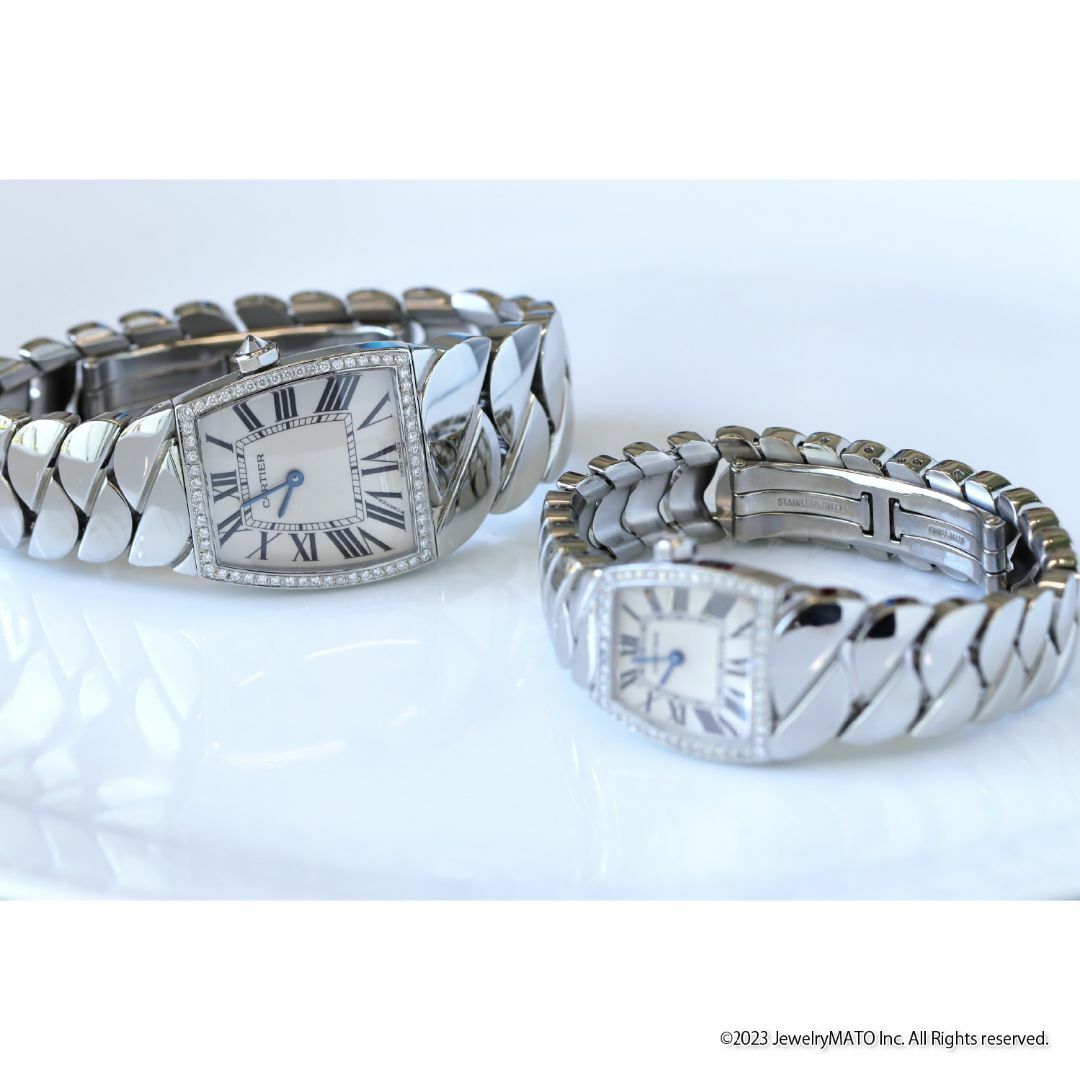 Cartier(カルティエ)の【鑑別書付き】カルティエ 腕時計 ラドーニャ LM ダイヤモンド メンズの時計(腕時計(アナログ))の商品写真