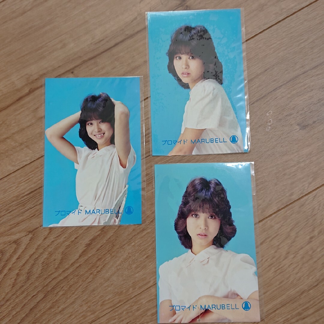 ①松田聖子 プロマイド マルベル堂 MARUBELL 3枚セットの通販 by ①松田聖子 プロマイド マルベル堂 MARUBELL 3枚セットの通販 by