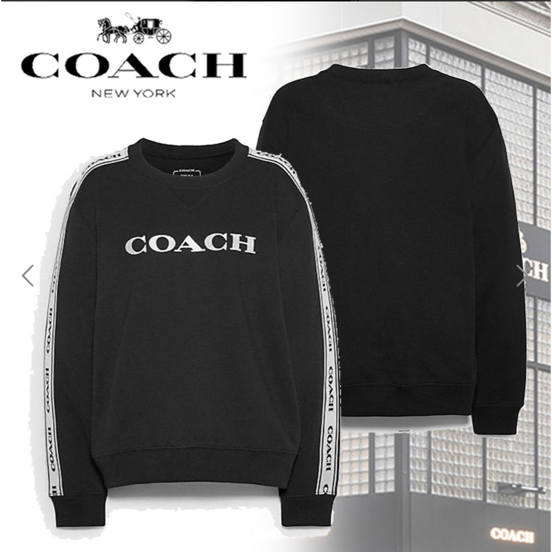 トップス　coachロゴ入り　トレーナー