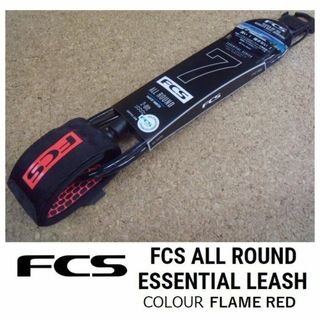 FCS ALL ROUND Leash 7ft  RED(サーフィン)