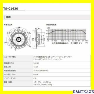 ☆ パイオニア スピーカー TS-C1630 16cm カ ロッツェリア 424