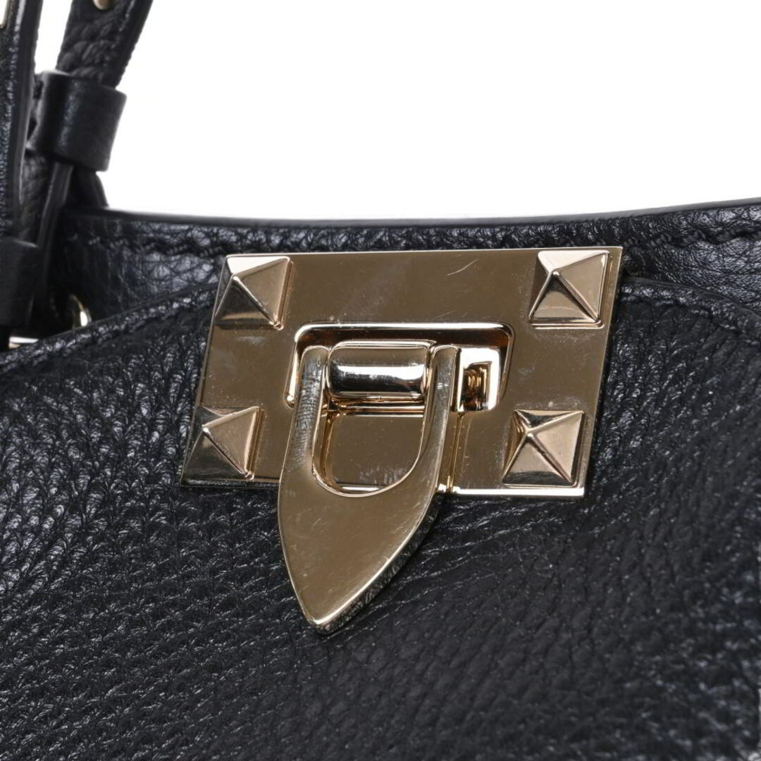 VALENTINO - VALENTINO ロックスタッズ グレインカーフスキン VALENTINO - VALENTINO ロックスタッズ グレインカーフスキン