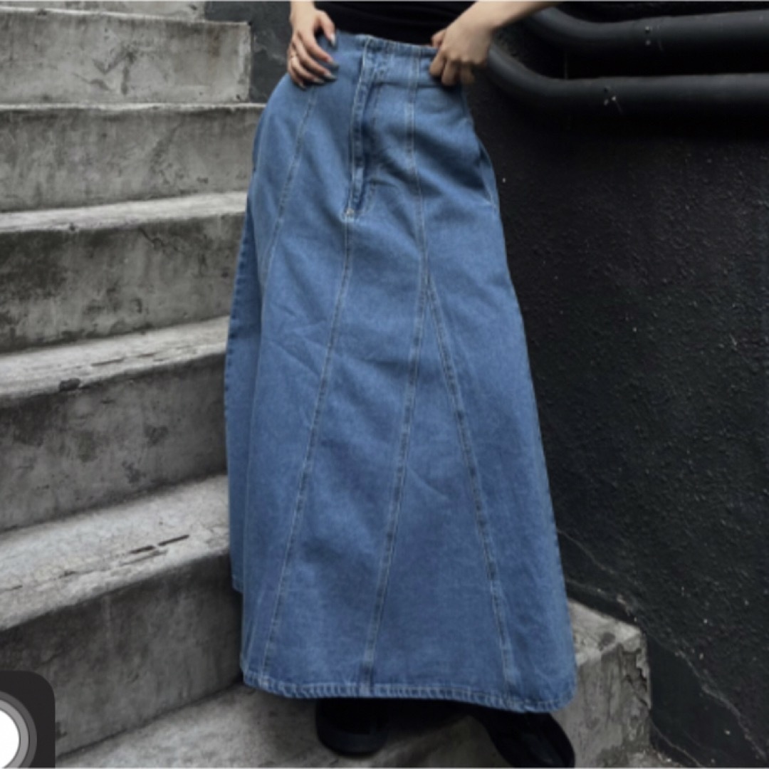 DENIM FLAR SKIRT  C'LENA レディースのスカート(ロングスカート)の商品写真
