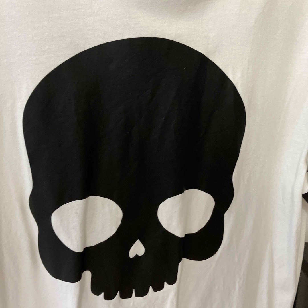 HYDROGEN(ハイドロゲン)のハイドロゲン　Tシャツ　ホワイト　ブラック　メンズ　美品 メンズのトップス(Tシャツ/カットソー(半袖/袖なし))の商品写真