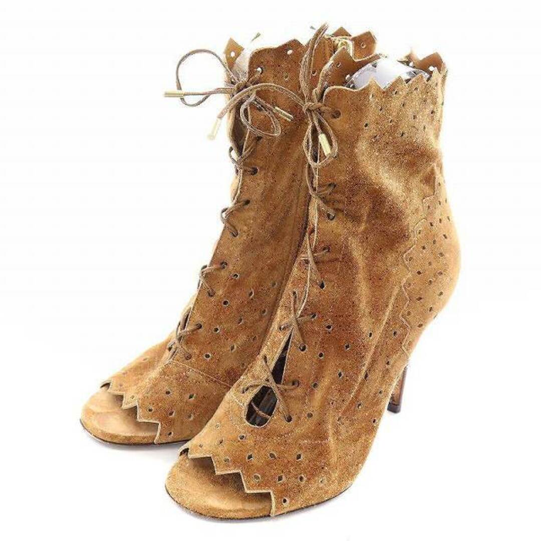 JIMMY CHOO - ジミーチュウ ショートブーツ ハイヒール オープントゥ