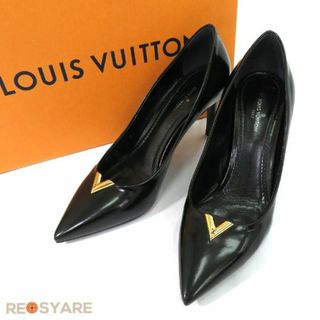 極美品】ルイヴィトン ハイヒール パンプス レザー ゴールド金具 約