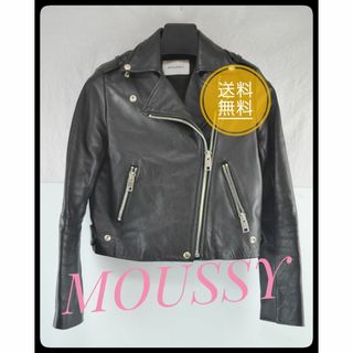 moussy - MOUSSY マウジー ダブルライダースジャケット1 レザー BLKの