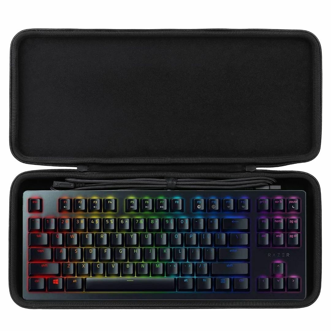 【色: ブラック】co2CREA 収納ケース 互換品 Razer Huntsma