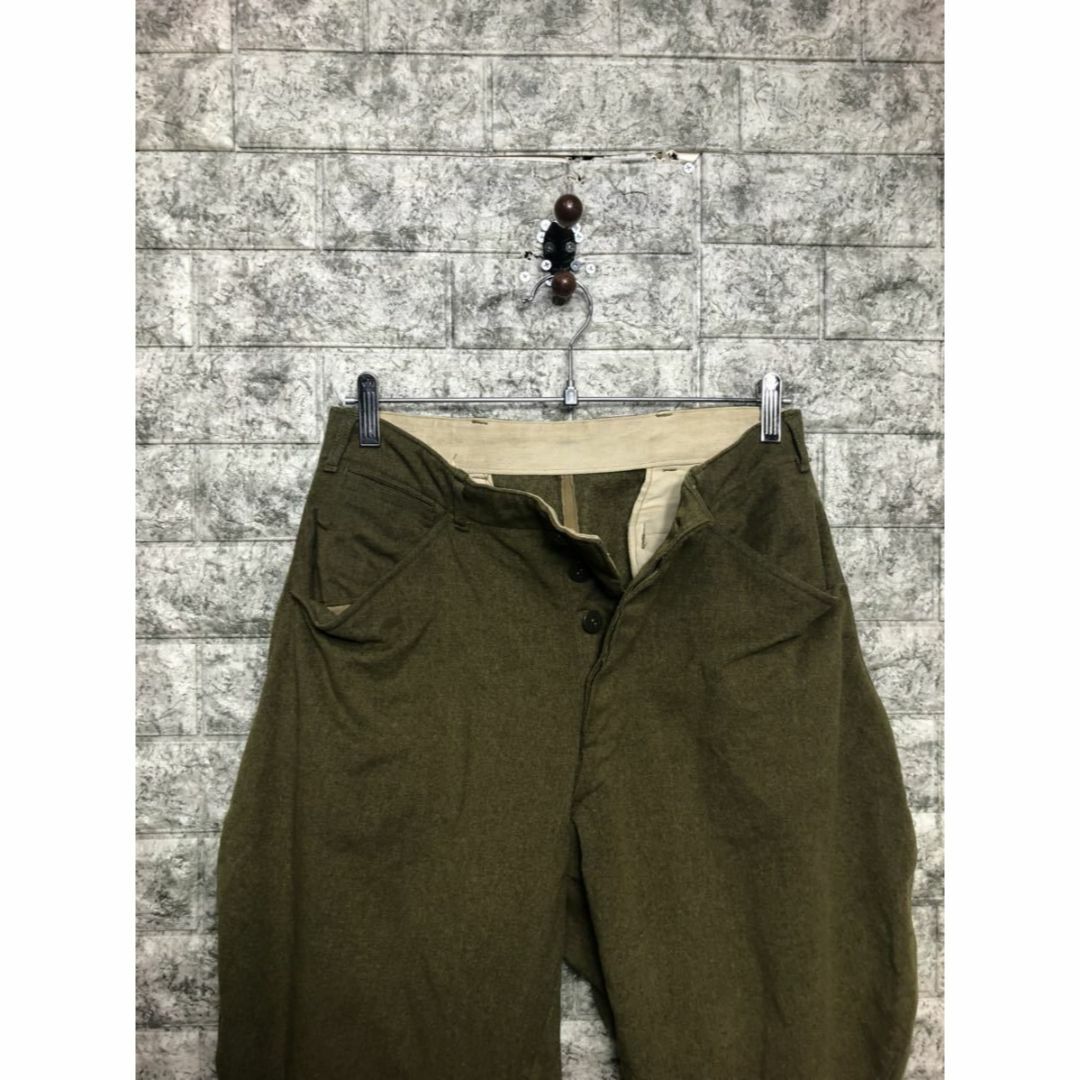 MILITARY(ミリタリー)の希少 1940s 米軍 実用品 US ARMY ウール ミリタリー レースアップ メンズのパンツ(ワークパンツ/カーゴパンツ)の商品写真