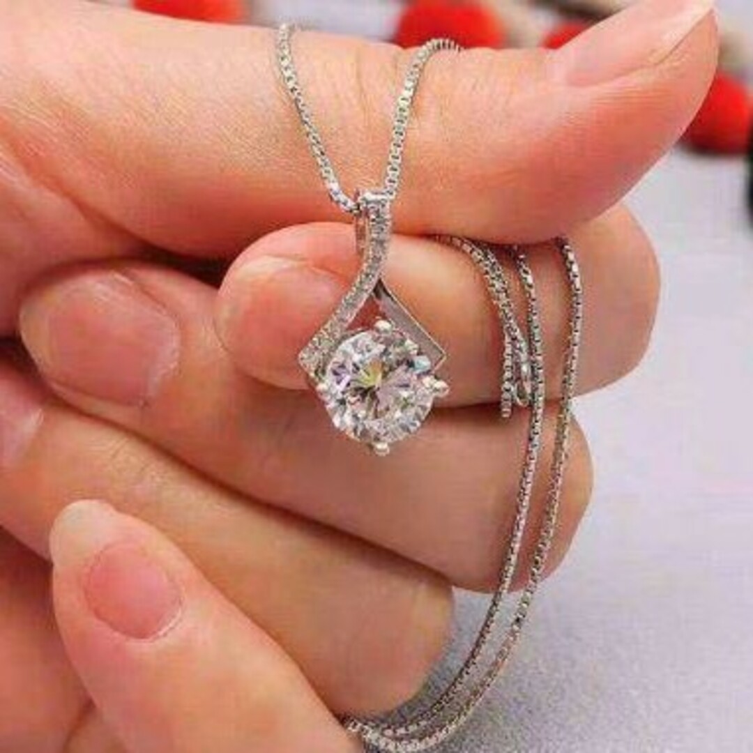 ストアの通販 一粒 ダイヤモンドPT950 D1.00ct ネックレス プラチナ