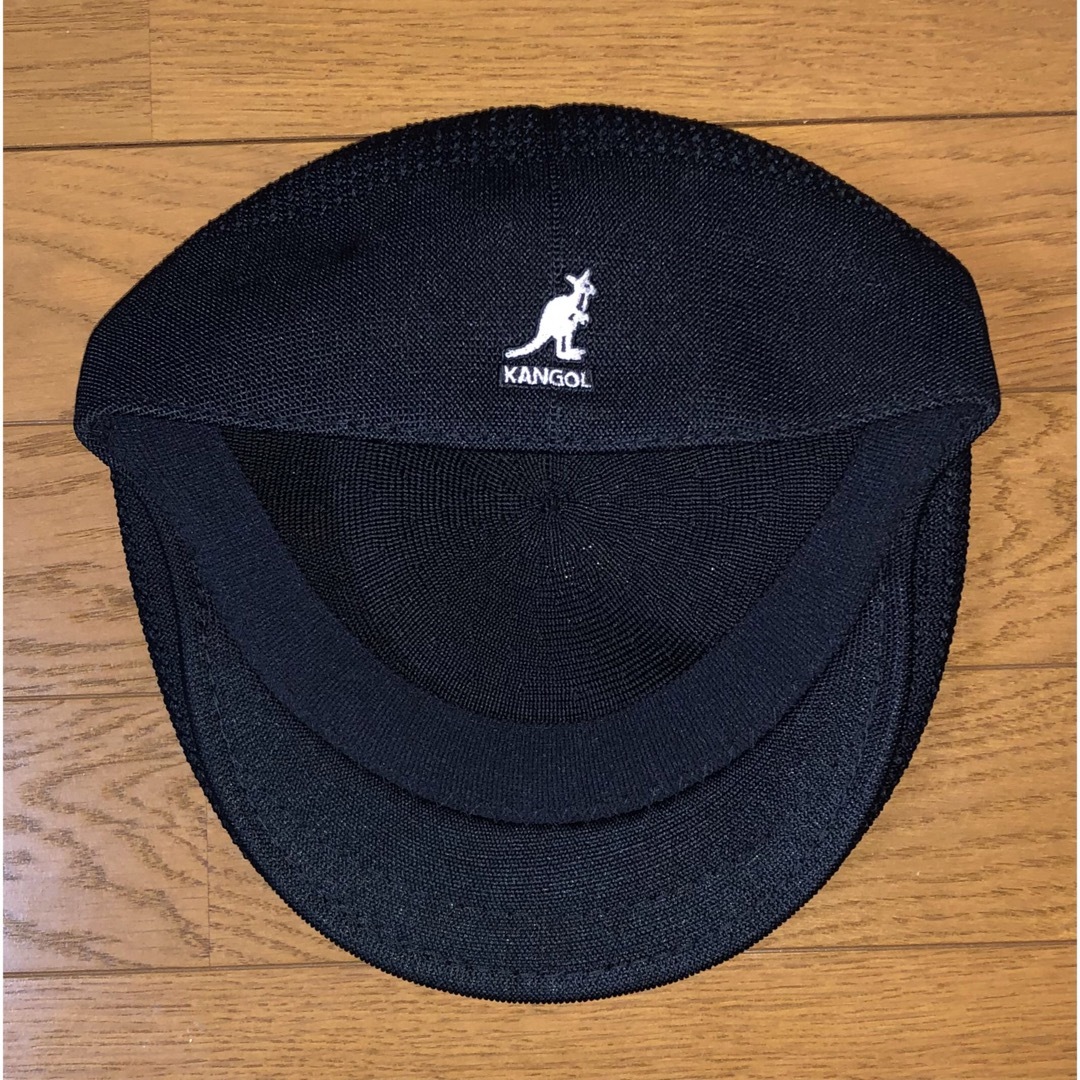 KANGOL(カンゴール)のM 美品 KANGOL ハンチングキャップ ブラック 黒 カンゴール ベレー帽 メンズの帽子(ハンチング/ベレー帽)の商品写真