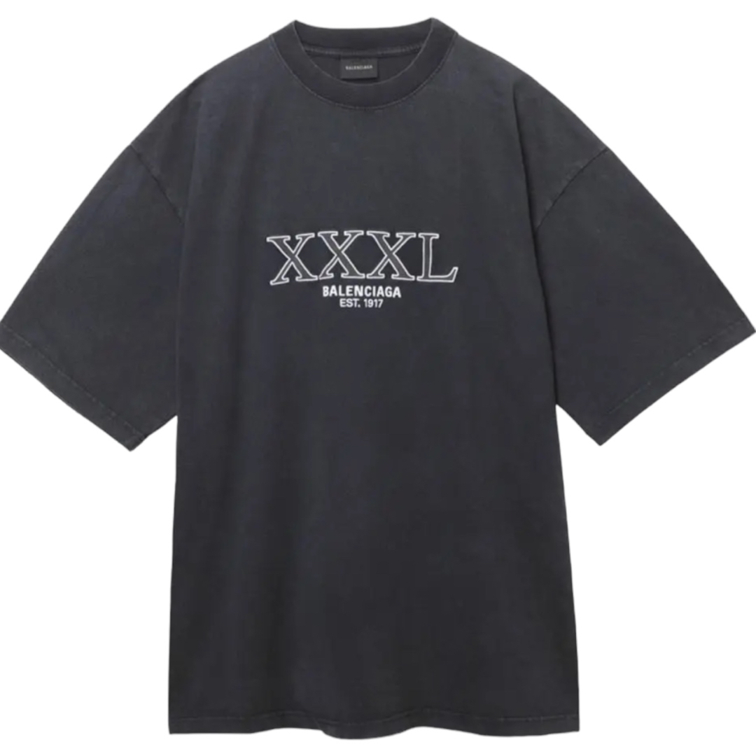 BALENCIAGA XXXLロゴTシャツ バレンシアガカラーブラック