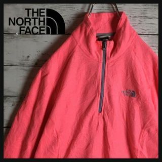 ザノースフェイス(THE NORTH FACE)の【美品】ノースフェイス☆刺繍ロゴ入りハーフジップフリース　薄手　Lサイズ　948(その他)