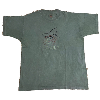 フルーツオブザルーム(FRUIT OF THE LOOM)の90s 古着 フルーツオブザルーム USA製 刺繍 シングルステッチ(Tシャツ/カットソー(半袖/袖なし))