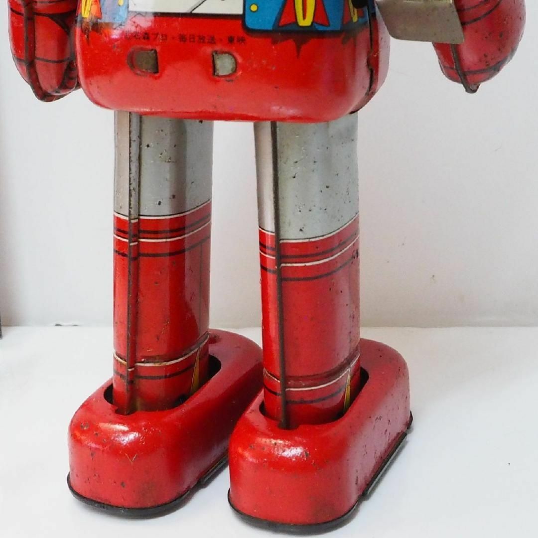 ポピー【スカイゼル 動作確認済】当時物ブリキ ゼンマイ歩行ロボットTIN TOY