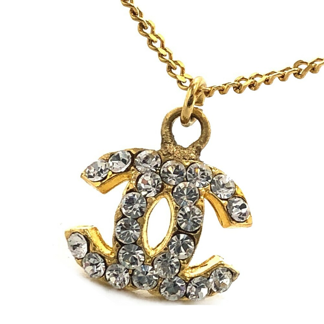 シャネル CHANEL アクセサリー ジュエリー ココマーク CC ロゴ ペンダント ネックレス GP ゴールド