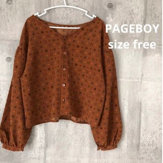 ページボーイ(PAGEBOY)の美品　pageboy  ボリューム袖　ブラウス(シャツ/ブラウス(長袖/七分))