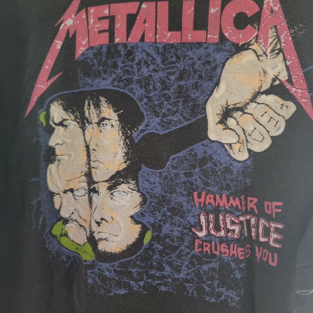 MetallicaメタリカTシャツXLヴィンテージUSA製 メンズのトップス(Tシャツ/カットソー(七分/長袖))の商品写真