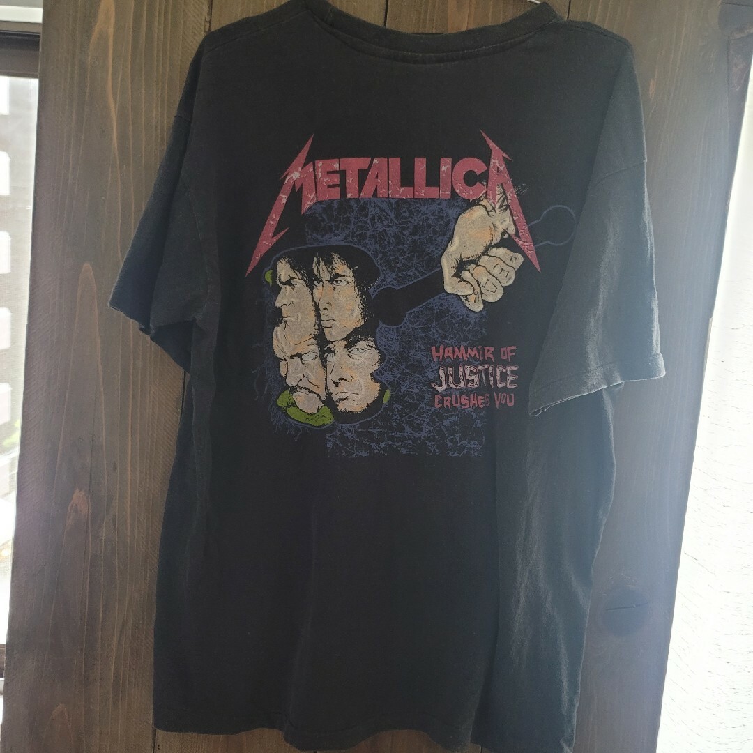 MetallicaメタリカTシャツXLヴィンテージUSA製 メンズのトップス(Tシャツ/カットソー(七分/長袖))の商品写真