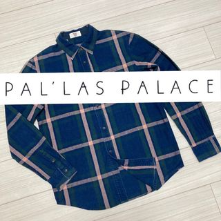 Pal'las Palace  十日　手描き藍染めシャツ　オープンカラー　綿