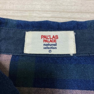 Pal'las Palace  十日　手描き藍染めシャツ　オープンカラー　綿
