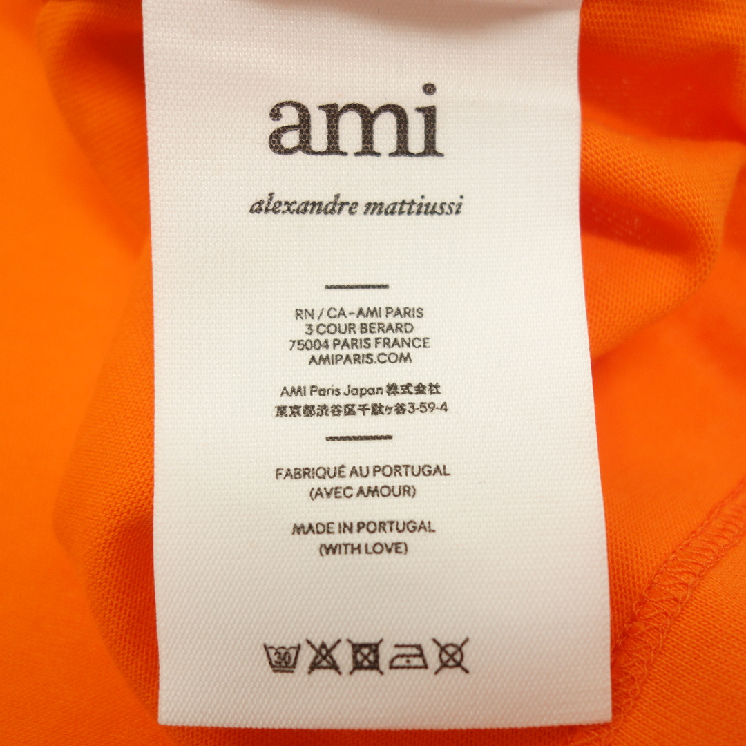アミ アレクサンドル マテュッシ Tシャツ オレンジ メンズ【AFB14】 メンズのトップス(Tシャツ/カットソー(半袖/袖なし))の商品写真