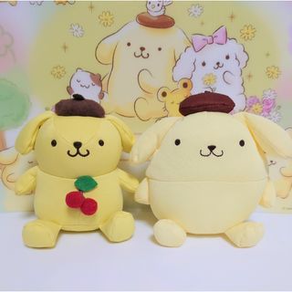 ポムポムプリン(ポムポムプリン)のポムポムプリン　ひんやりマスコット　ぬいぐるみ(ぬいぐるみ)