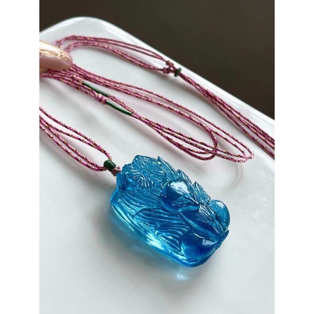 ⭐︎【高級】天然 アクアマリン ネックレス 16.2g ⭐︎【高級】天然 アクアマリン ネックレス 16.2g