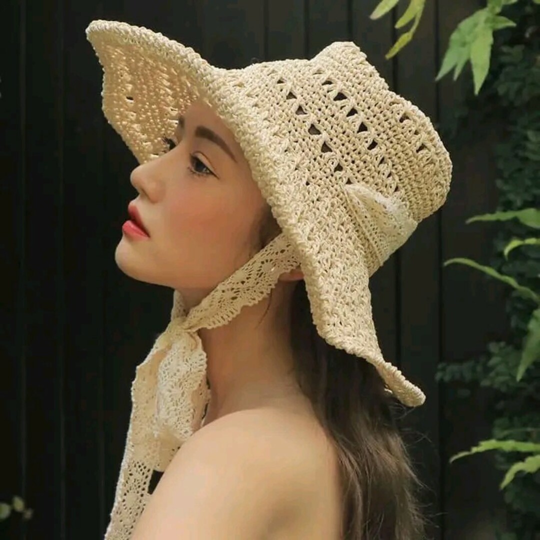 フェミニン商品!人気急上昇!*☆*レースリボン付き 麦わら帽子*☆*の通販 by Stylish カンパニー フェミニン好き♡麦わら帽子♡レース♡リボン♡インテリア
