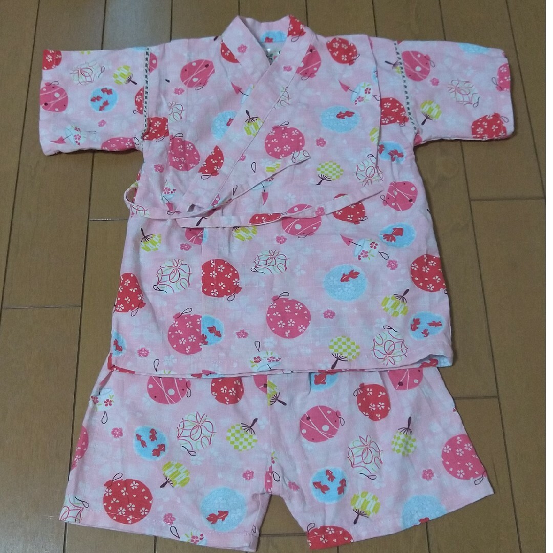 甚平　95  金魚　風鈴柄 キッズ/ベビー/マタニティのキッズ服男の子用(90cm~)(甚平/浴衣)の商品写真