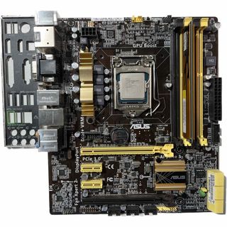 エイスース(ASUS)のASUS H87M-PRO LGA1150マザーボード CPU メモリー セット(PCパーツ)