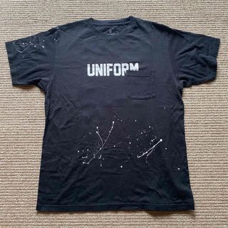 ユニフォームエクスペリメント(uniform experiment)のuniform experiment tee L Tシャツ 黒 supreme(Tシャツ/カットソー(半袖/袖なし))