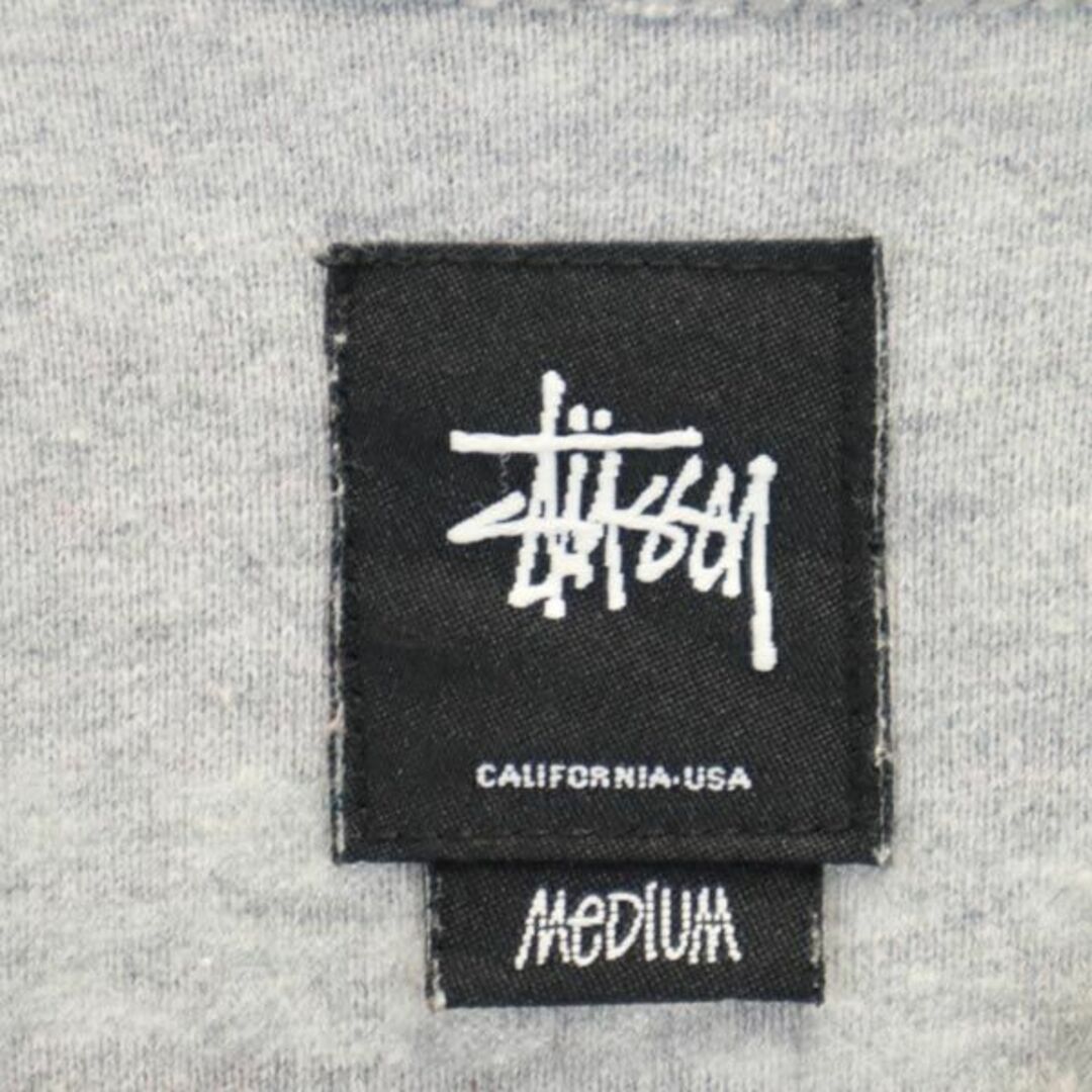 ステューシー 総柄 パイル地 半袖 Tシャツ M ブラウン系 STUSSY メンズ   【230705】