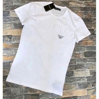 エンポリオアルマーニ(Emporio Armani)の【新品】 EMPORIO ARMANI アルマーニ ／ストレッチTシャツ M(Tシャツ/カットソー(半袖/袖なし))