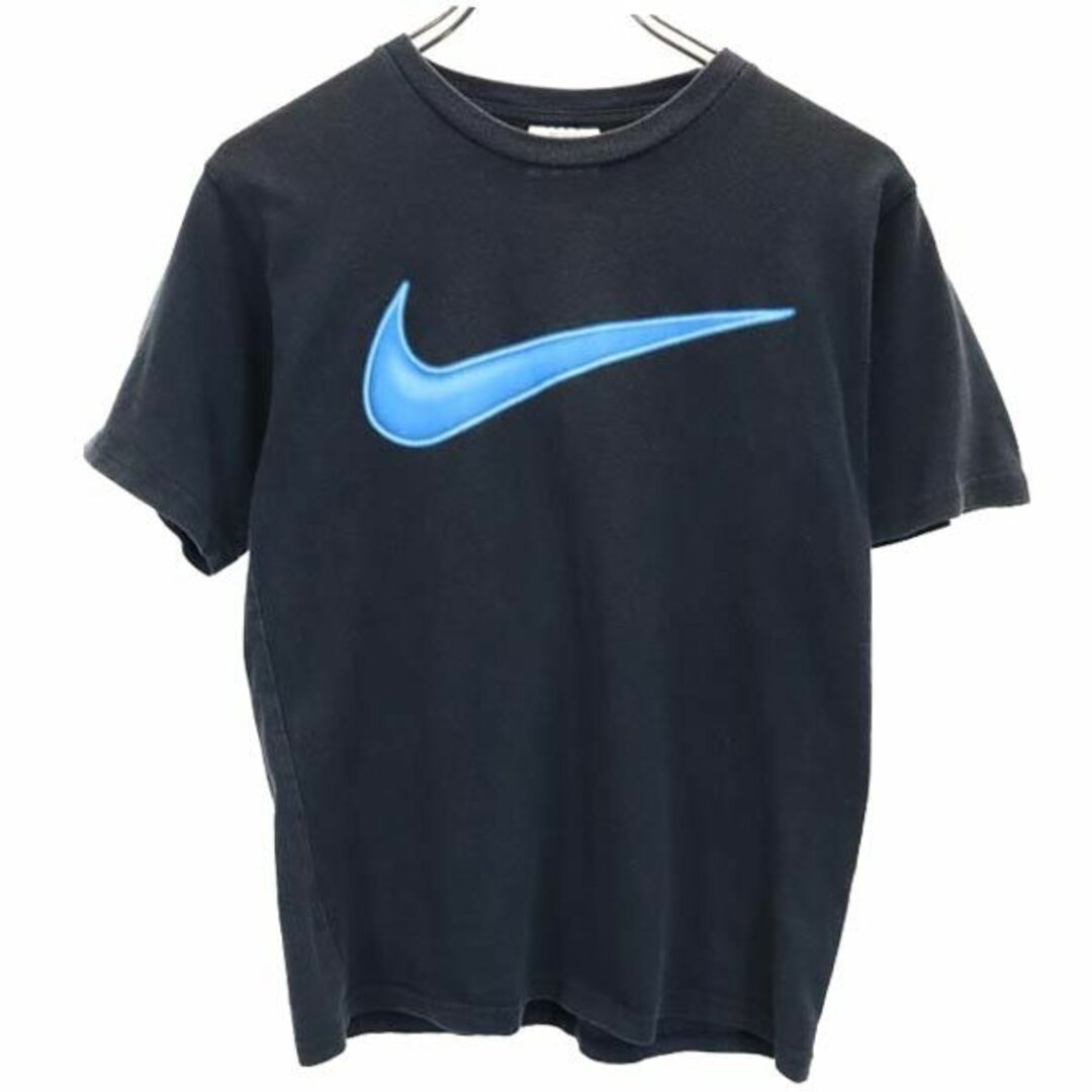 NIKE(ナイキ)のナイキ 90s 00s 白タグ オールド プリント 半袖 Tシャツ S 黒系 NIKE ロゴ キッズ 【中古】  【230705】 メール便可 キッズ/ベビー/マタニティのキッズ服男の子用(90cm~)(ジャケット/上着)の商品写真