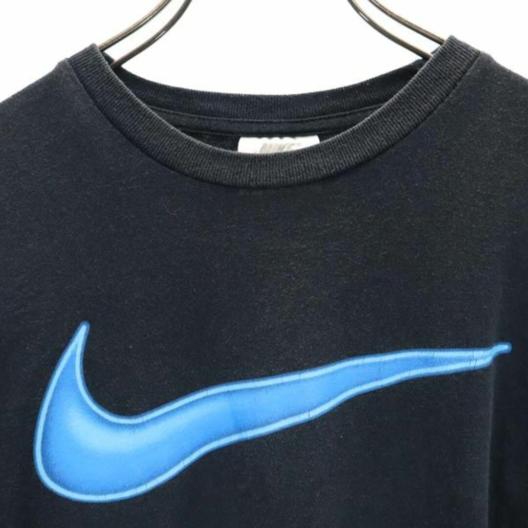 NIKE(ナイキ)のナイキ 90s 00s 白タグ オールド プリント 半袖 Tシャツ S 黒系 NIKE ロゴ キッズ 【中古】  【230705】 メール便可 キッズ/ベビー/マタニティのキッズ服男の子用(90cm~)(ジャケット/上着)の商品写真