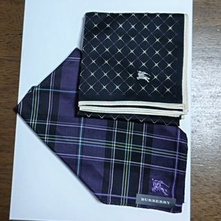 バーバリー(BURBERRY)の新品　BURBERRY ハンカチ　2枚セット(ハンカチ/ポケットチーフ)