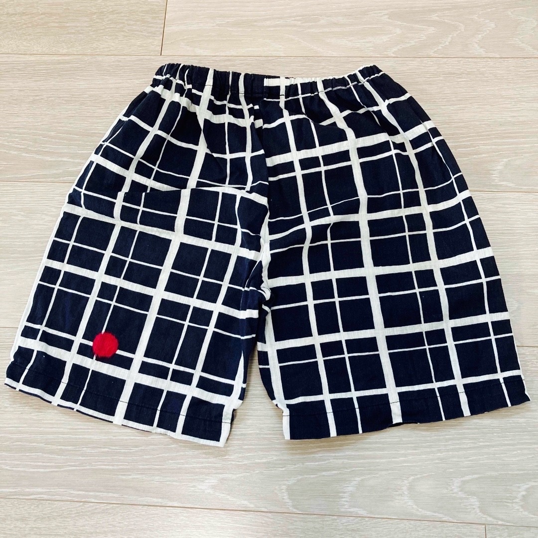 甚平　男の子　130センチ　ネイビー キッズ/ベビー/マタニティのキッズ服男の子用(90cm~)(甚平/浴衣)の商品写真