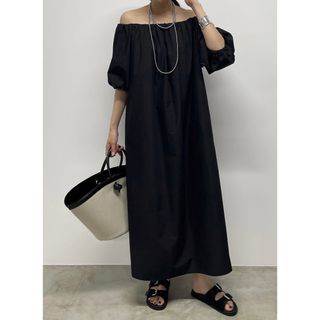 クリスマスローズ 未使用タグ付き AP STUDIO スリットネックドレス 36