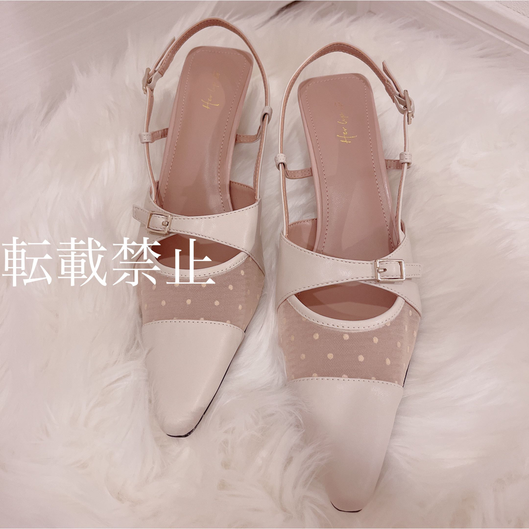 Her lip to(ハーリップトゥ)のherlipto Dot Tule Sandals サンダル　ミュール　新品 レディースの靴/シューズ(ミュール)の商品写真