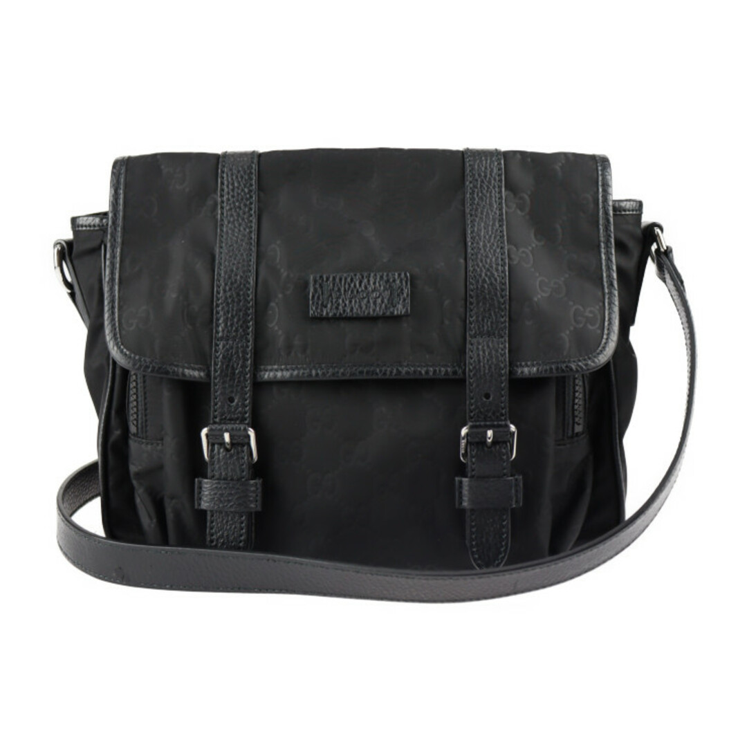 Gucci - GUCCI グッチ ショルダーバッグ 510335 GGナイロン×レザー