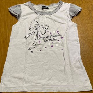 ベベ(BeBe)のBebe パープル色Tシャツ　130 べべ(Tシャツ/カットソー)