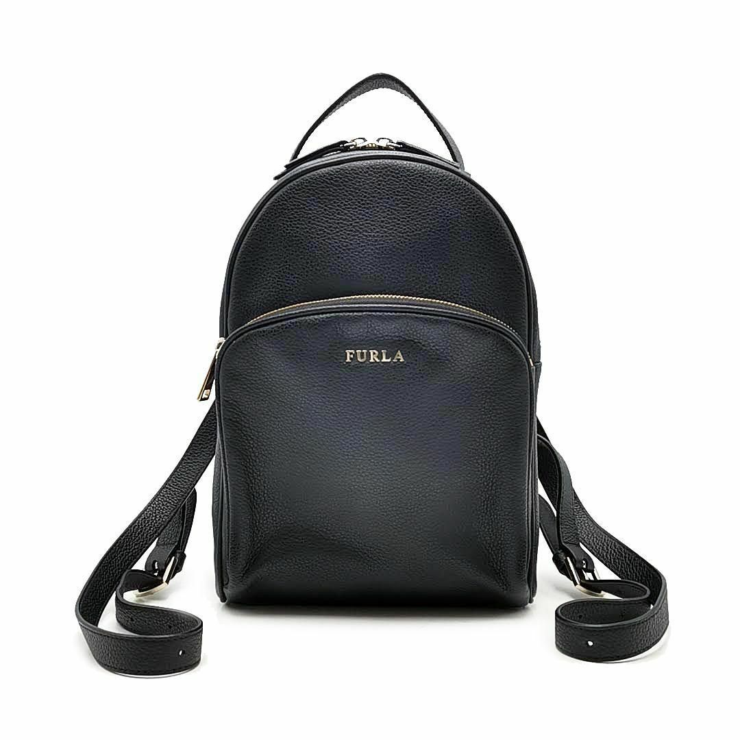 【未使用】FURLA リュック フリーダ ブラック レザー レディース