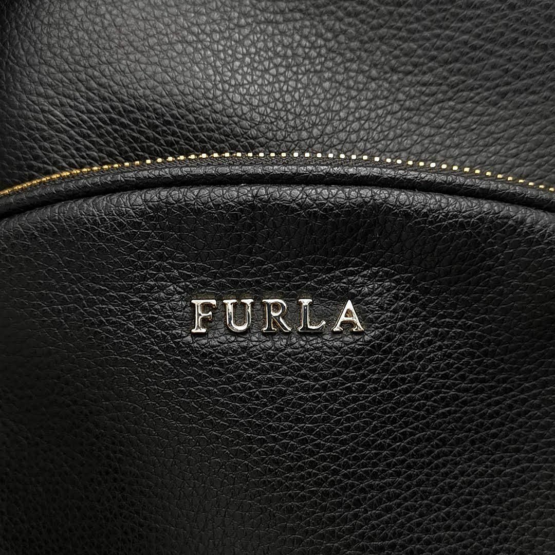 【未使用】FURLA リュック フリーダ ブラック レザー レディース