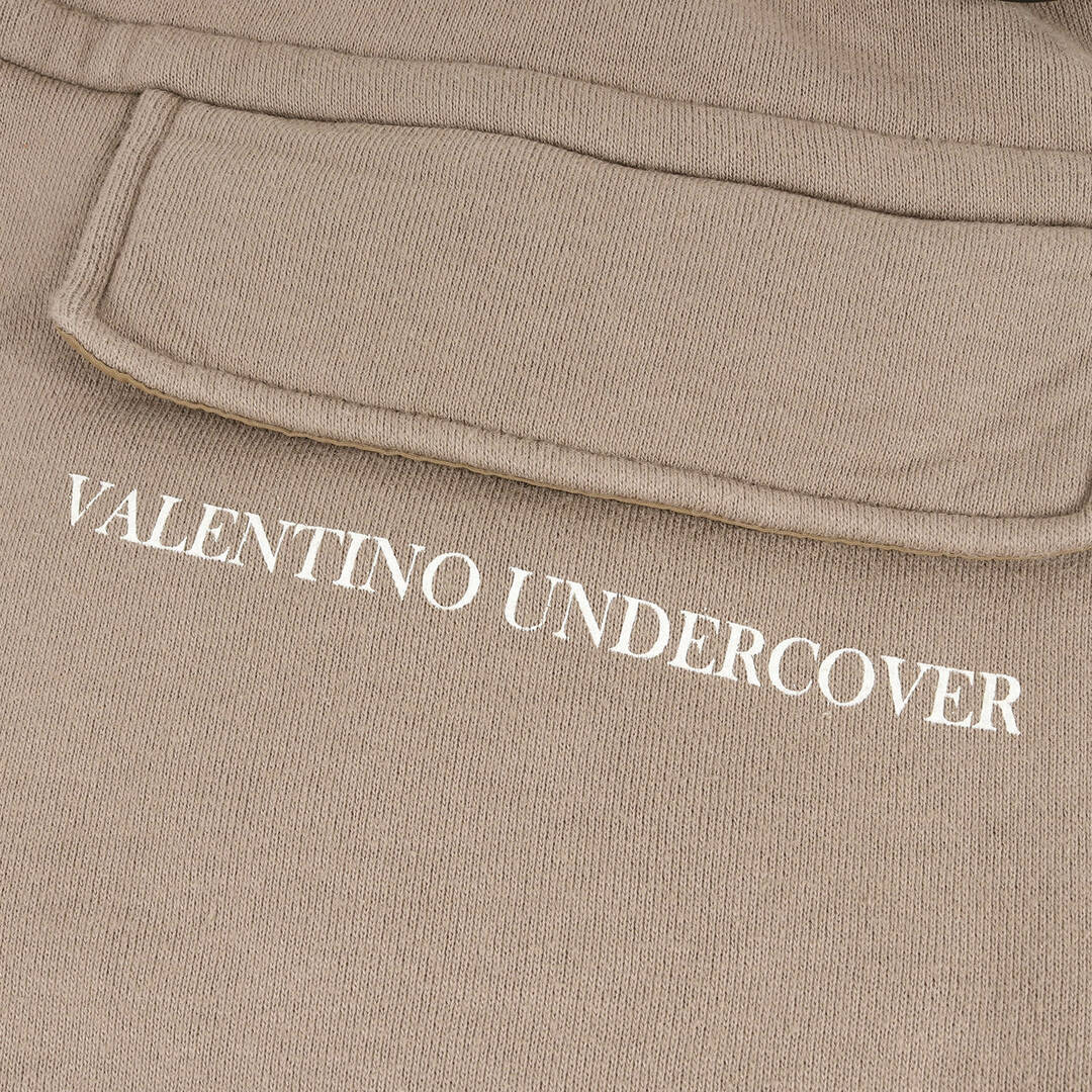 UNDERCOVER アンダーカバー パンツ サイズ:2 VALENTINO ヴァレンティノ グラフィックプリントスウェット 19AW ベージュ系  ボトムス ズボン コラボ 【メンズ】