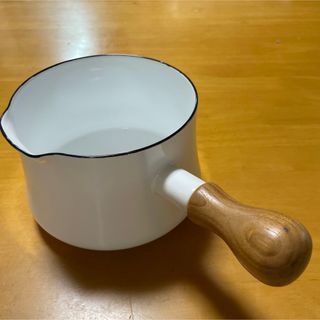 ダンスク(DANSK)のDANSK ダンスク　片手鍋　ホワイト　廃盤　14cm 琺瑯(鍋/フライパン)