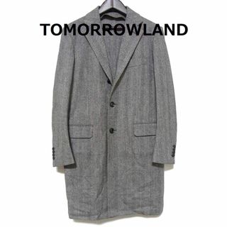 トゥモローランド(TOMORROWLAND)のトゥモローランド E.THOMAS カシミヤ混 ヘリンボーン チェスターコート(チェスターコート)